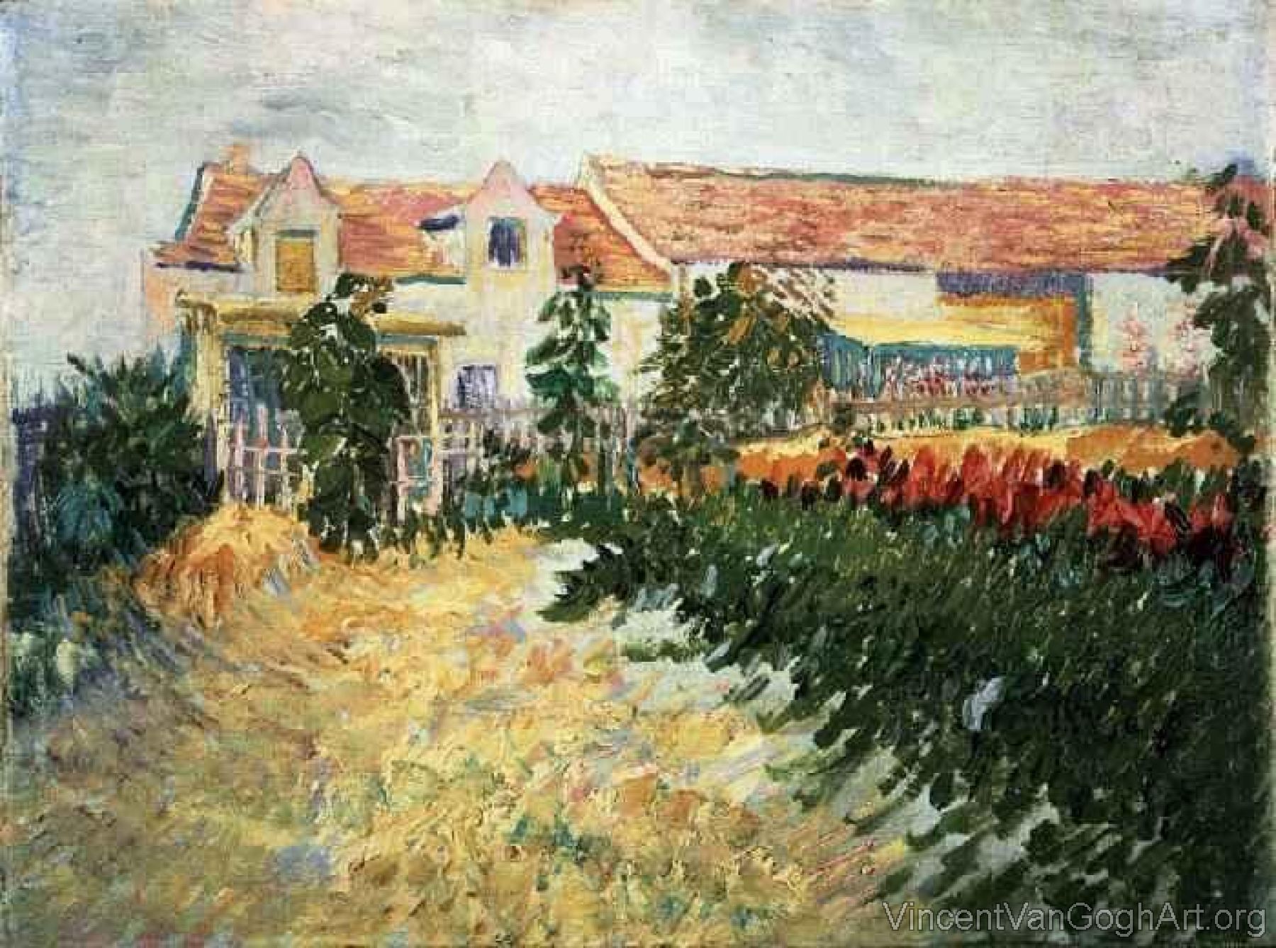 House with Sunflowers